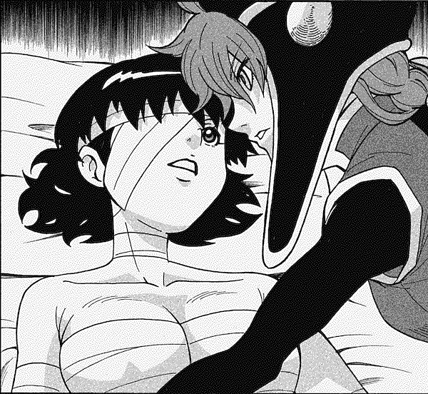 Mirai and Takajou in the bonus chapter from the 2013 manga reprint. Mirai and Takajou in the bonus chapter from the 2013 manga reprint.