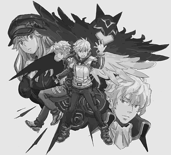 Sketch from the character designer of Luca, Abel, Cain and Behr